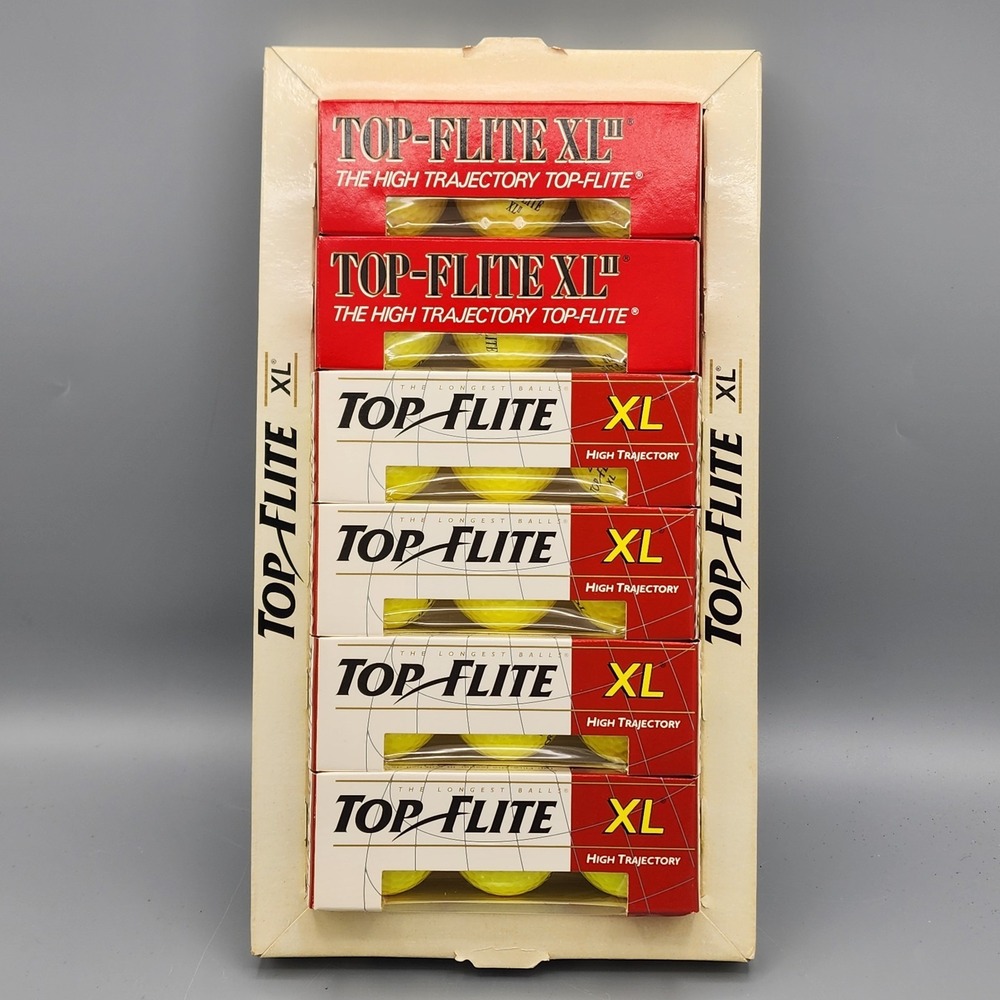 Spalding Top Flite XL II High Trajectory Hi-Visibility 18 Golf Balls Made USA